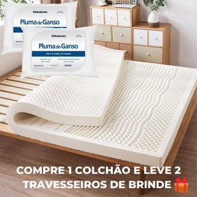 Colchão de Látex Ortopédico Confortável + Brinde Exclusivo 🔥