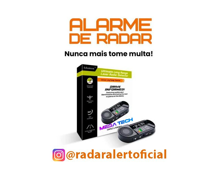 RadarAlert® - Dispositivo Identificador de Radares - 50% de DESCONTO + Frete Grátis